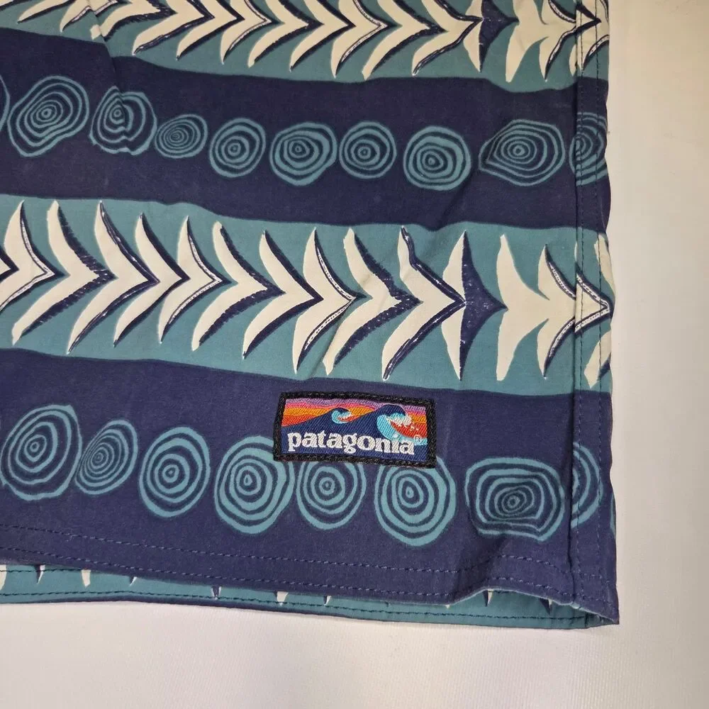 Men's Stretch Wavefarer® Boardshorts  Color: Tree Rings: Stone Blue sz 36
